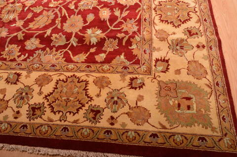 Jaipur Red Hand Knotted 123 X 179  Area Rug 100-76336 Image 17