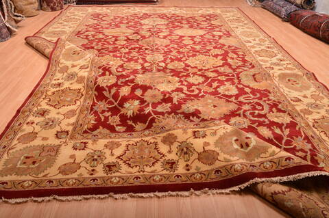 Jaipur Red Hand Knotted 123 X 179  Area Rug 100-76336 Image 19