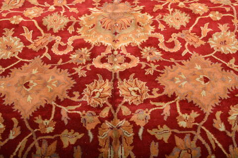 Jaipur Red Hand Knotted 123 X 179  Area Rug 100-76336 Image 4