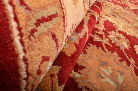 Jaipur Red Hand Knotted 123 X 179  Area Rug 100-76336 Image 7