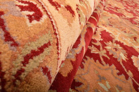 Jaipur Red Hand Knotted 123 X 179  Area Rug 100-76336 Image 8