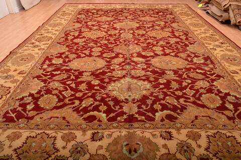 Jaipur Red Hand Knotted 123 X 179  Area Rug 100-76336 Image 9