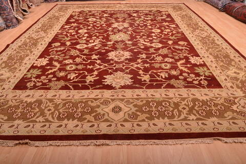 Jaipur Red Hand Knotted 120 X 155  Area Rug 100-76338 Image 15