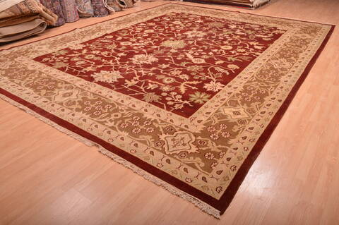 Jaipur Red Hand Knotted 120 X 155  Area Rug 100-76338 Image 16