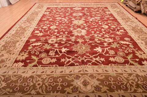 Jaipur Red Hand Knotted 120 X 155  Area Rug 100-76338 Image 18