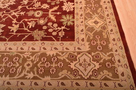 Jaipur Red Hand Knotted 120 X 155  Area Rug 100-76338 Image 6