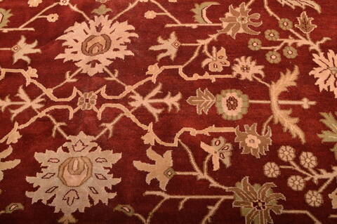 Jaipur Red Hand Knotted 120 X 155  Area Rug 100-76338 Image 7
