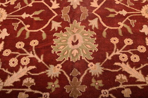 Jaipur Red Hand Knotted 120 X 155  Area Rug 100-76338 Image 8