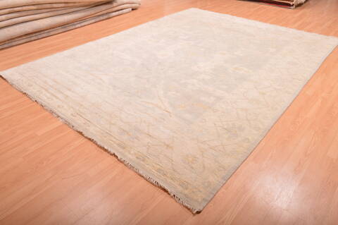 Oushak Grey Hand Knotted 88 X 1111  Area Rug 100-76388 Image 11