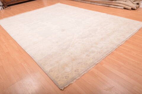 Oushak Grey Hand Knotted 88 X 1111  Area Rug 100-76388 Image 15