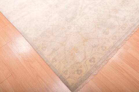 Oushak Grey Hand Knotted 88 X 1111  Area Rug 100-76388 Image 16