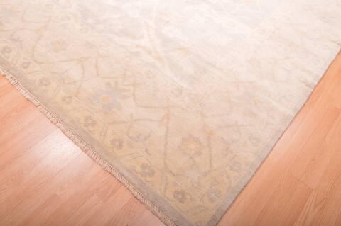 Oushak Grey Hand Knotted 88 X 1111  Area Rug 100-76388 Image 17
