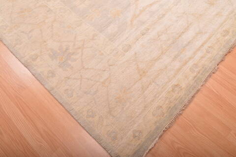 Oushak Grey Hand Knotted 88 X 1111  Area Rug 100-76388 Image 1