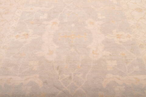 Oushak Grey Hand Knotted 88 X 1111  Area Rug 100-76388 Image 2