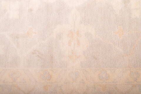 Oushak Grey Hand Knotted 88 X 1111  Area Rug 100-76388 Image 4