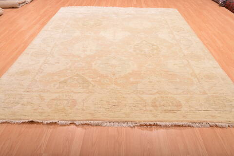 Oushak Beige Hand Knotted 82 X 100  Area Rug 100-76390 Image 12