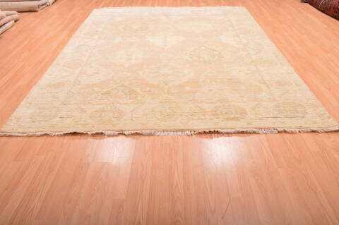 Oushak Beige Hand Knotted 82 X 100  Area Rug 100-76390 Image 13