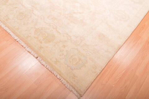 Oushak Beige Hand Knotted 82 X 100  Area Rug 100-76390 Image 19