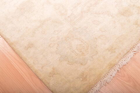 Oushak Beige Hand Knotted 82 X 100  Area Rug 100-76390 Image 21