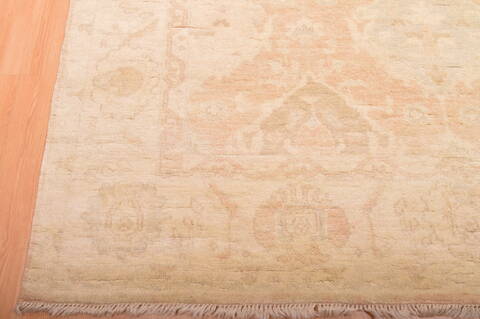 Oushak Beige Hand Knotted 82 X 100  Area Rug 100-76390 Image 2