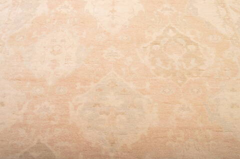 Oushak Beige Hand Knotted 82 X 100  Area Rug 100-76390 Image 3