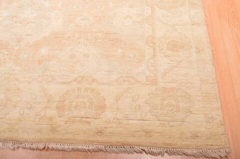 Oushak Beige Hand Knotted 82 X 100  Area Rug 100-76390 Image 5