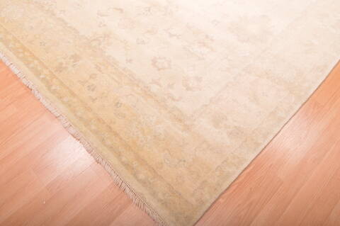 Oushak Beige Hand Knotted 75 X 103  Area Rug 100-76391 Image 14