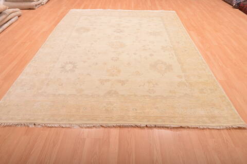 Oushak Beige Hand Knotted 75 X 103  Area Rug 100-76391 Image 1