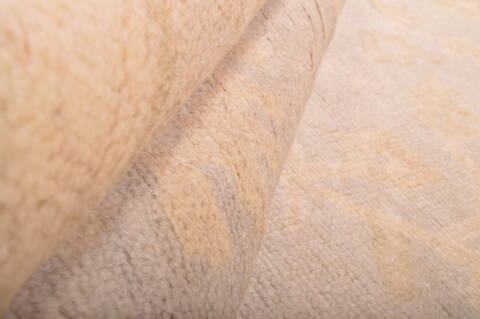 Oushak Beige Hand Knotted 710 X 100  Area Rug 100-76394 Image 10