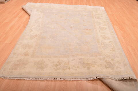 Oushak Beige Hand Knotted 710 X 100  Area Rug 100-76394 Image 11