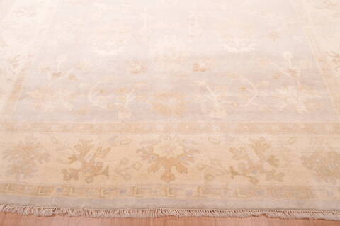 Oushak Beige Hand Knotted 710 X 100  Area Rug 100-76394 Image 18