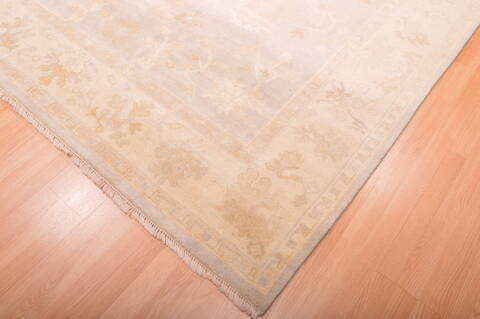 Oushak Beige Hand Knotted 710 X 100  Area Rug 100-76394 Image 19