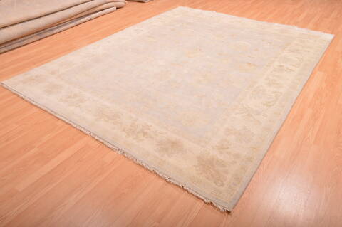 Oushak Beige Hand Knotted 710 X 100  Area Rug 100-76394 Image 2