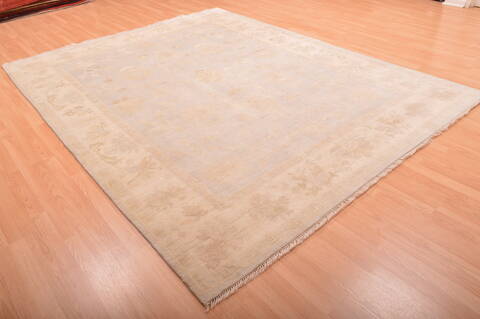 Oushak Beige Hand Knotted 710 X 100  Area Rug 100-76394 Image 3