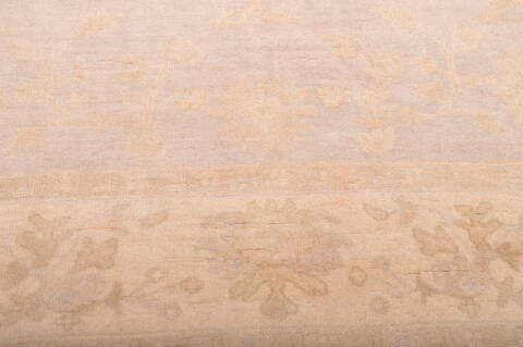 Oushak Beige Hand Knotted 710 X 100  Area Rug 100-76394 Image 5
