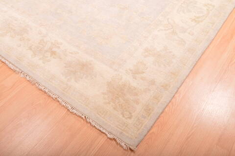 Oushak Beige Hand Knotted 710 X 100  Area Rug 100-76394 Image 6