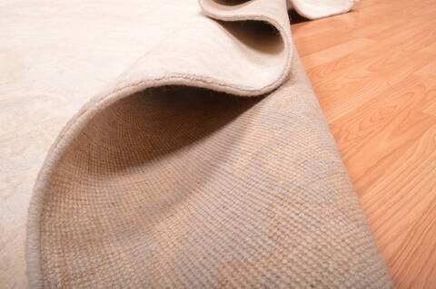 Oushak Beige Hand Knotted 711 X 911  Area Rug 100-76395 Image 11