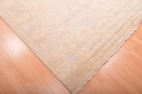 Oushak Beige Hand Knotted 711 X 911  Area Rug 100-76395 Image 20