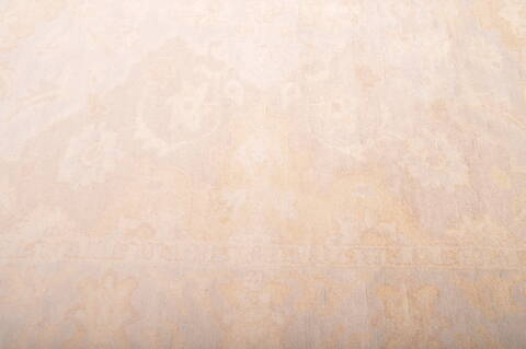 Oushak Beige Hand Knotted 711 X 911  Area Rug 100-76395 Image 8