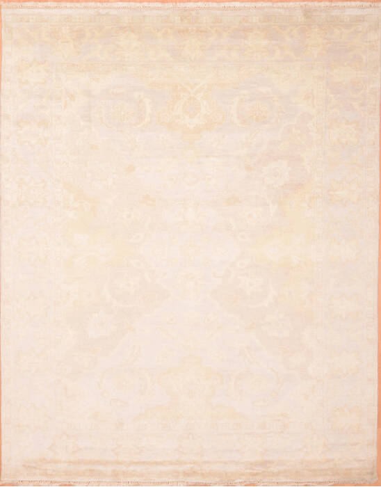 Oushak Beige Hand Knotted 711 X 911  Area Rug 100-76395 Image 0