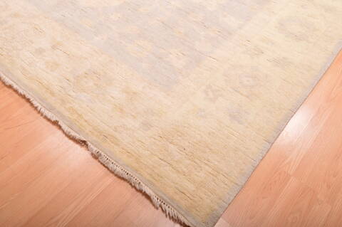 Oushak Beige Hand Knotted 99 X 138  Area Rug 100-76396 Image 17
