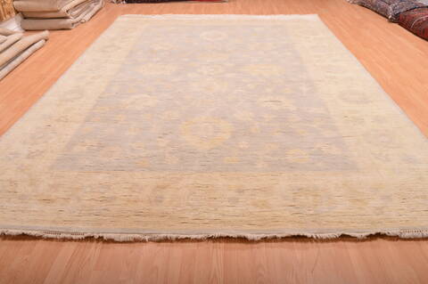 Oushak Beige Hand Knotted 99 X 138  Area Rug 100-76396 Image 1