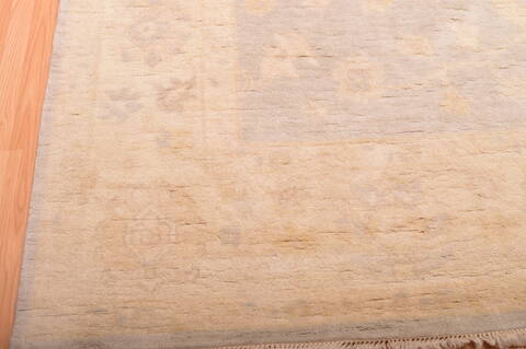 Oushak Beige Hand Knotted 99 X 138  Area Rug 100-76396 Image 20
