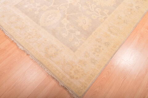 Oushak Grey Hand Knotted 58 X 711  Area Rug 100-76397 Image 12