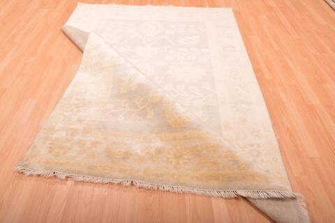 Oushak Grey Hand Knotted 58 X 711  Area Rug 100-76397 Image 16