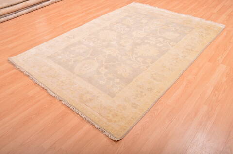 Oushak Grey Hand Knotted 58 X 711  Area Rug 100-76397 Image 2