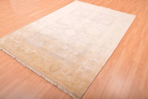 Oushak Grey Hand Knotted 58 X 711  Area Rug 100-76397 Image 5