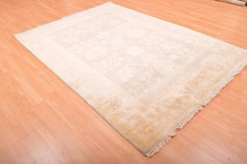 Oushak Grey Hand Knotted 58 X 711  Area Rug 100-76397 Image 6