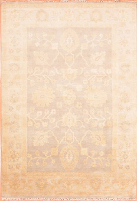 Oushak Grey Hand Knotted 58 X 711  Area Rug 100-76397 Image 0