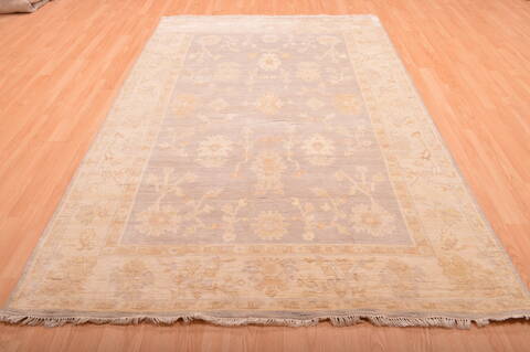 Oushak Beige Hand Knotted 511 X 811  Area Rug 100-76398 Image 11